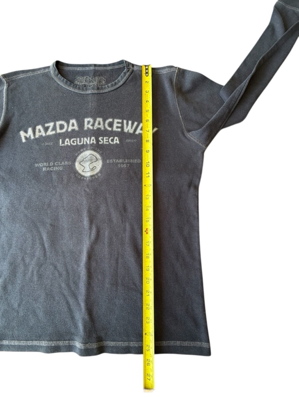 Vintage Mazda Raceway Laguna Seca Long Sleeve Shirt, XL - Picture 5 of 6